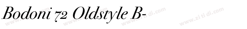 Bodoni 72 Oldstyle B字体转换